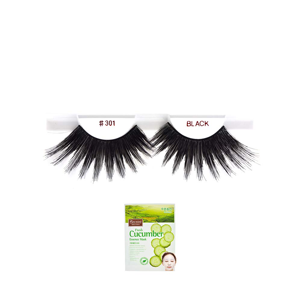 #301, 12 Pairs ifullash 100% Human Hair Eyelashes