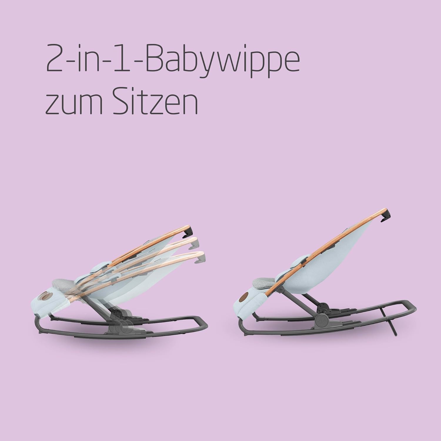 Maxi-Cosi Kori 2-in-1 Babywippe 0-6 Monate bis 9 kg Baby Bouncer Essential Grey
