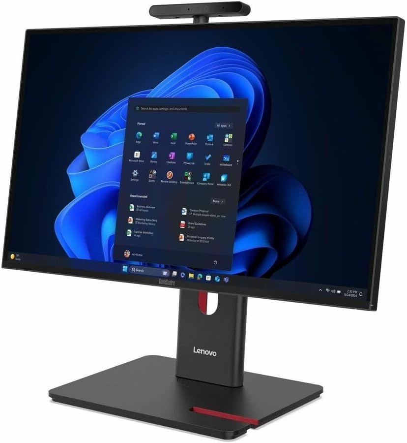 Lenovo ThinkCentre M90a Gen 6 13AT0004US All-in-One Computer - Intel Core Ultra 5 2nd Gen 225-16 GB - 512 GB SSD - 23.8" Full HD - Desktop - Black