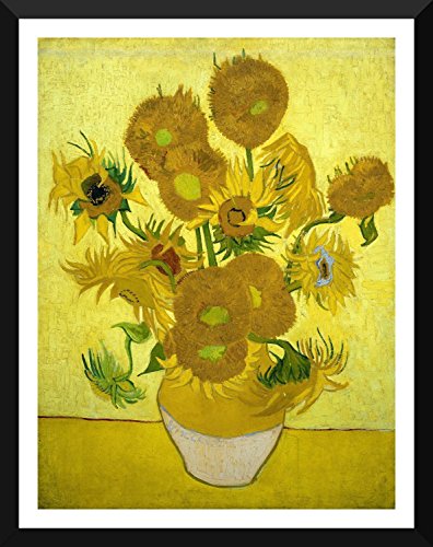 Image of Tallenge - 15 Sunflowers - Top 10 Vincent Van Gogh Poster Collection - Large Poster Paper - Framed (24 x 34 inches)