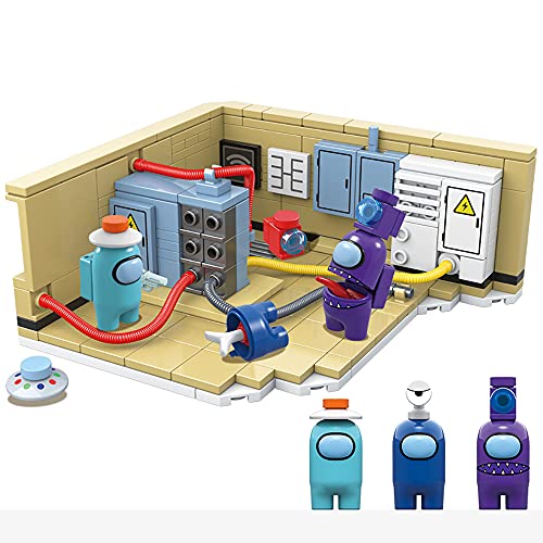 Among Building Blocks, Werewolf Kill Game Action Figures Toys, Space Alien Figures Bricks Kit Toy Gift Mini Statues(256PCS)