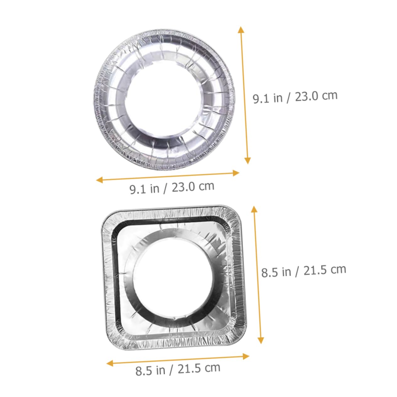 Alipis 3 Set Di Rivestimenti Per Bruciatori A Gas in Alluminio Protezioni Per Bruciatori Da Cucina Resistenti Calore Non Facili Da Usare 20 Pezzi * 3