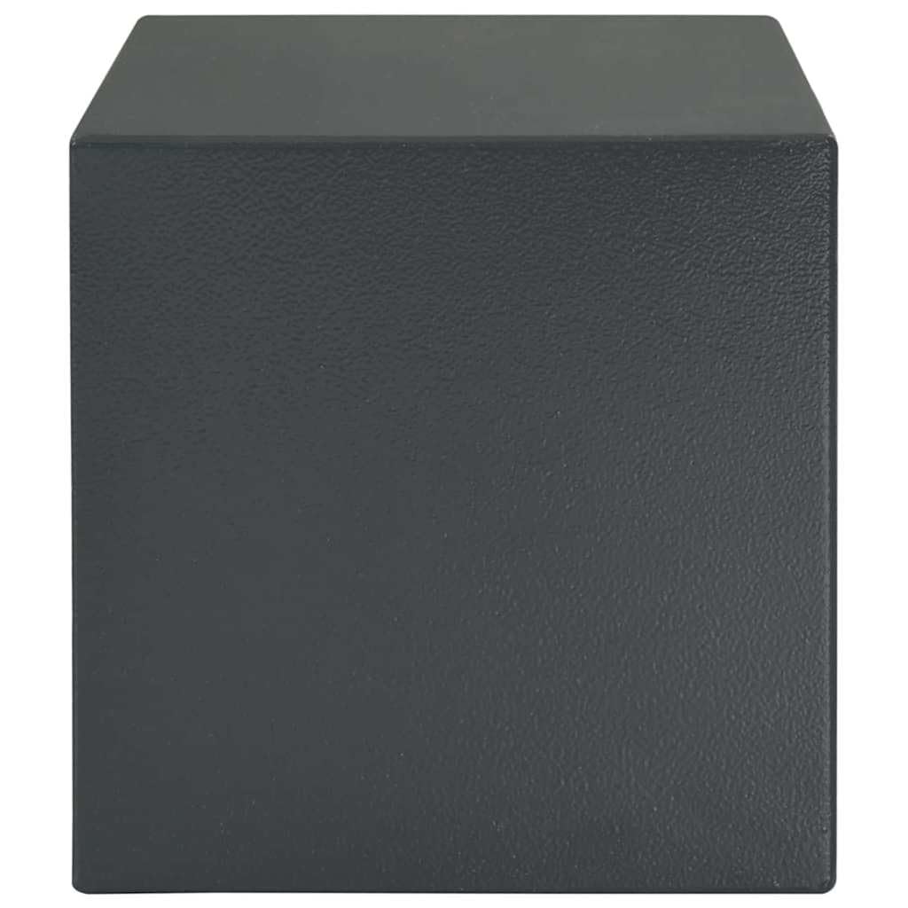 Genérico Caja Fuerte con Cerradura Gris Oscuro 35 x 25 x 25 cm Acero,Seguridad empresarial y del hogar,Cajas fuertes-42011315