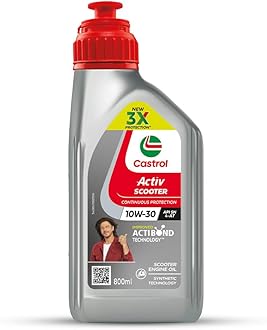 Activ Scooter 10W-30 4-AT Engine oil with Synthetic Technology (800 ML) | 3X Protection with Actibond Technology | Engine Protection for Scooters | API SN and JASO MB