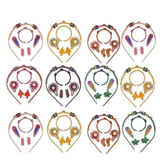 Kabello Multi-Colored Beads Hair Band For Baby Girls Navratri Gifts For Kanya Poojan (Multicolor) (Model 2 (Set Of 12)) (B0CKMRL6G4) Amazon Price History, Amazon Price Tracker