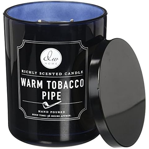 DW Home Large Double Wick Candle, Warm Tobacco Pipe Cover