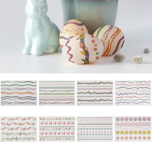 Beautyflier 8�� �L�b�Y �ꎞ�I�ȃ^�g�D�[�X�e�b�J�[ �p�[�e�B�[�p�i�p DIY �J���t���ȃX�e�b�J�[ �C�[�X�^�[�G�b�O�p ���ȔS���G�b�O �A�[�g�f�U�C���f�J�[�� ���킢���E�T�M �`�L�� �t�����[ ��