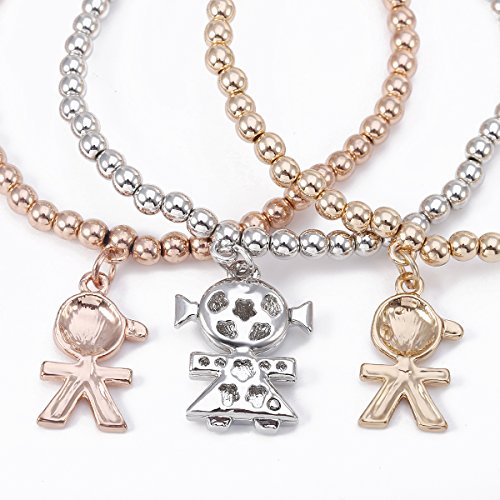 Charm Bracelet for Women,Stretch Chain Bangle