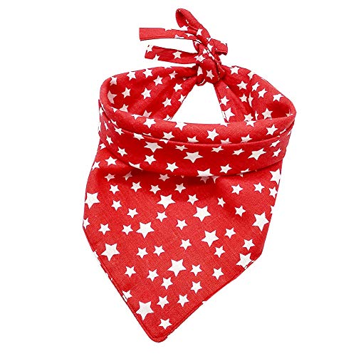 JZTRADE Bandana roja Bandanas Pet Bandana Ropa de Perro Cachorro Regalos Gato Bandana Perro Bandana Pañuelo Rojo. Perro Poppy Bandana Bandana de Perro Red Cover