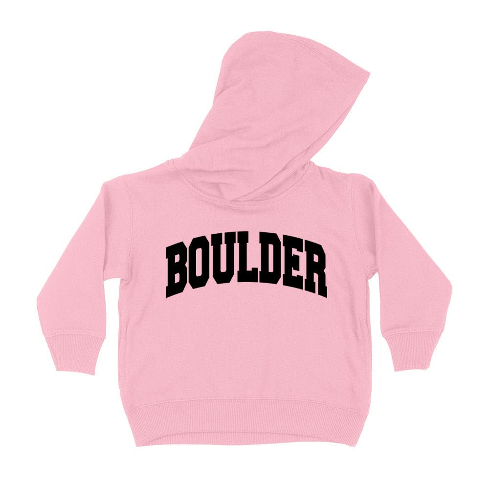 Boulder Collegiate Kids Hoodie Sweatshirt Toddler 5T Light Pink