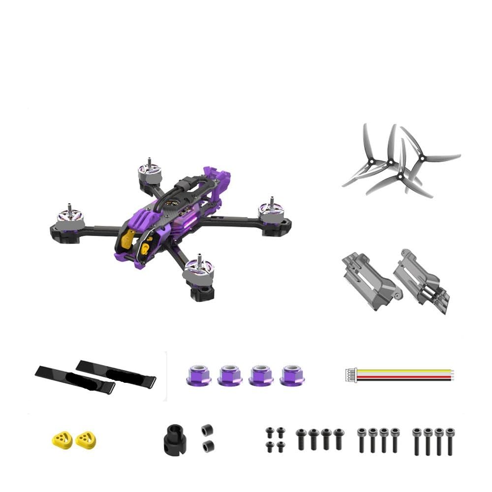 Controlador De Vuelo Apto for 5 O4 O4 Pro F405 V4(XH Power Kit Purple)