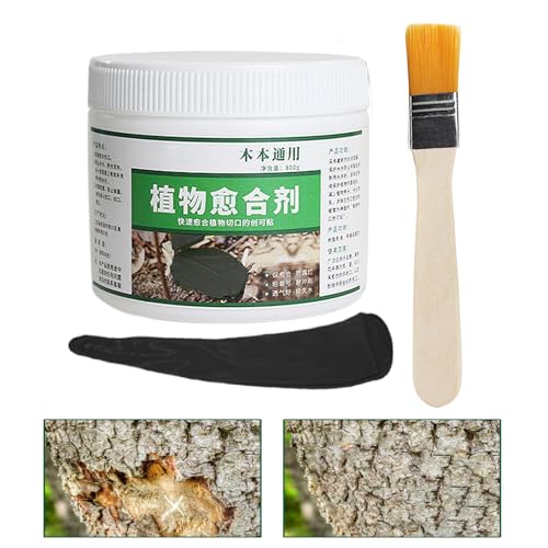 Sellador de poda de heridas de árbol, sellador de poda de árboles bonsái, 500 g, agente de reparación de injerto de plantas bonsái para patio, césped, jardín, madera, arbustos de frutas