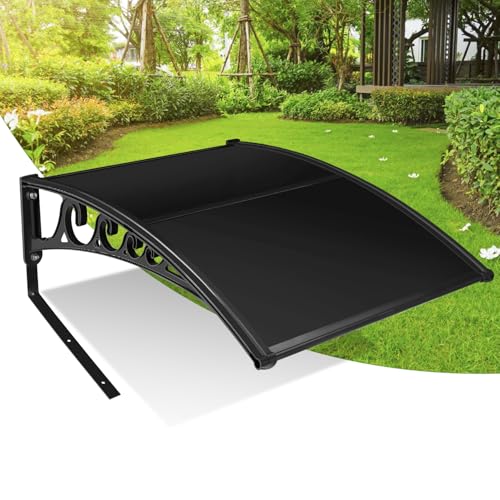 Fiqops Garage pour robot tondeuse, en plastique polypropylène, abri de pluie protégé contre les UV pour robot tondeuse, protection contre les intempéries, 106 x 87 x 50 cm, noir
