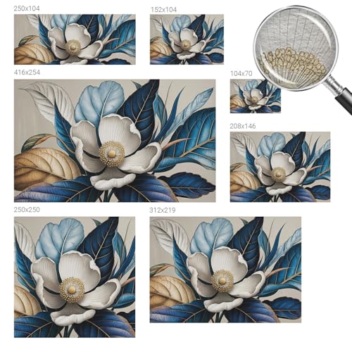Papier peint intissé fleurs élégantes pose murale rapide avec colle - 6