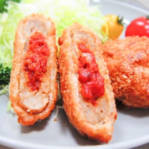メンチカツ トマト包みメンチ 60g×40個 合計2.4kg [ 小分け 小さめサイズ サクサク お惣菜 トマト 国産 鶏肉 使用 岩手県 陸前高田市 陸前高田 オサベフーズ ]