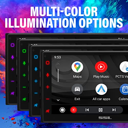 Sound Storm Laboratories Dd999Acpw Wireless Apple Carplay Android Auto Car Multimedia Player - Double-Din, 6.75 Inch Capacitive Touchscreen, Bluetooth, Usb, No Cd Dvd Player, Multi-Color Illumination #TOP3