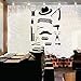 Hair Beauty Salon Barber Shop Wall Decal Art Vinyl Shaver Pin Set Decor Sticker Haircut Hairdressing Tools Removable Wall Sticker (BLACK-JWH103)