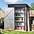 Panovue 5X3X6.1FT Outdoor Steel Storage Shed with Frame Floor & Lockable Door,Tool Shed with Sloping Roof, Anti-Corrosion Metal Shed for Backyard Garden Patio Lawn (Light Wood Grain)