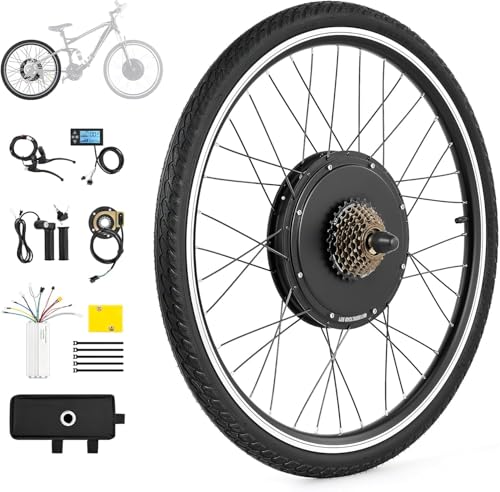 �d�����]�ԉ����L�b�g�A48V 1000W �t�����g�h���C�u�z�C�[�����[�^�[�A�A���~�j�E���������ALCD-S861���[�^�[�t���A�ő呬�x45km/h�A5000g�A�C���e���W�F���g30A�R���g���[���[���� (700C inch-FrontWheel)