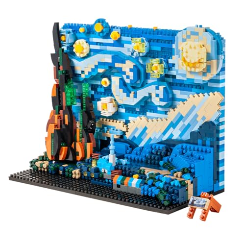 Image of GOTIMON Starry Sky Micro Building Blocks Toy Mural Set,3D Puzzle Mural Set Artists Creative Crafts for Adults (1858PCS)