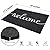 Fireosma Door mat, Outdoor Indoor Welcome mat, Durable Non-Slip Easy to Clean Front Doormat, Entrance Rectangular Doormat, for high Traffic Areas (30" x 17.5", Black)