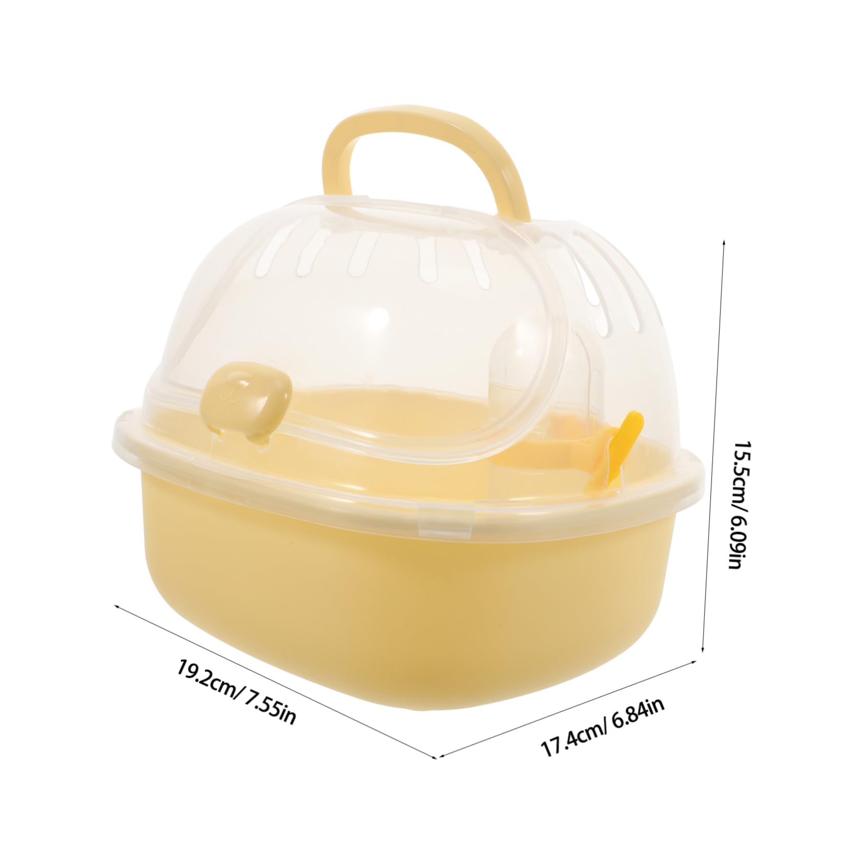 GALPADA Small Pet Carrier Cage Lightweight Hamster Travel Container for Convenient Use for Hamsters Rats Sugar Gliders More Portable Versatile Design Cheese