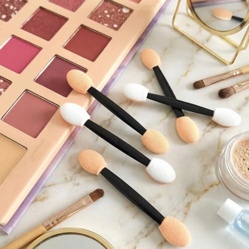 YIPFEN 20 pinzasJuego de pinceles para sombra de ojos, diseño de doble punta para difuminar y contornear, compacto y portátil, adecuado tanto para principiantes como para profesionales. - imagen 6