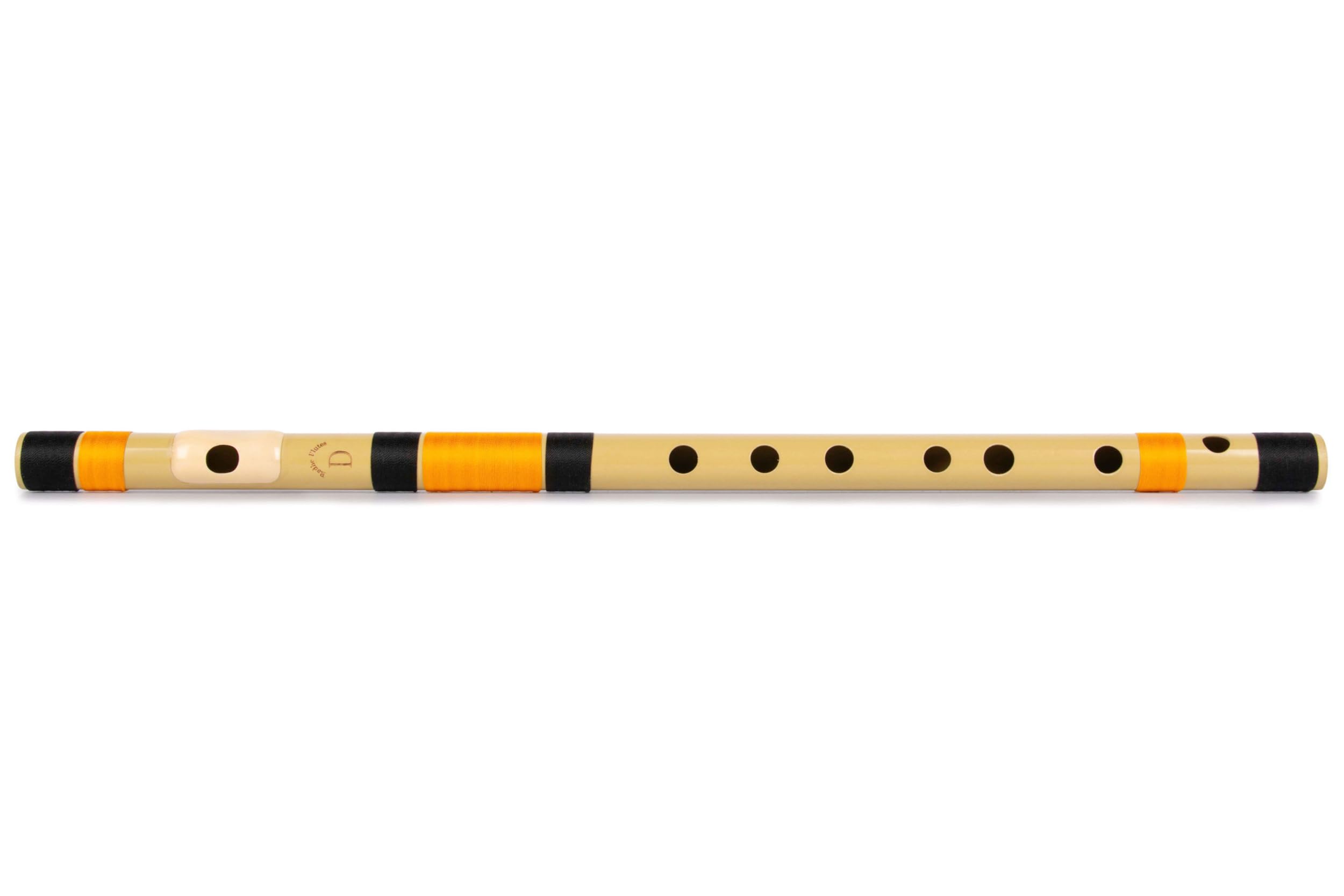 PVC Fiber D Natural Bansuri Middle Octave Left Handed