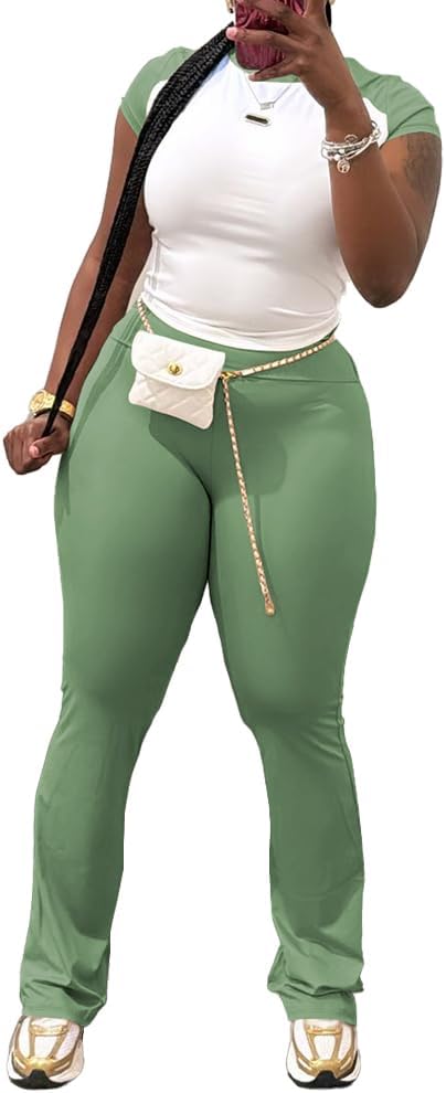 Nimsruc 2 Piece Outfits Women Casual Sweat Sets Casual