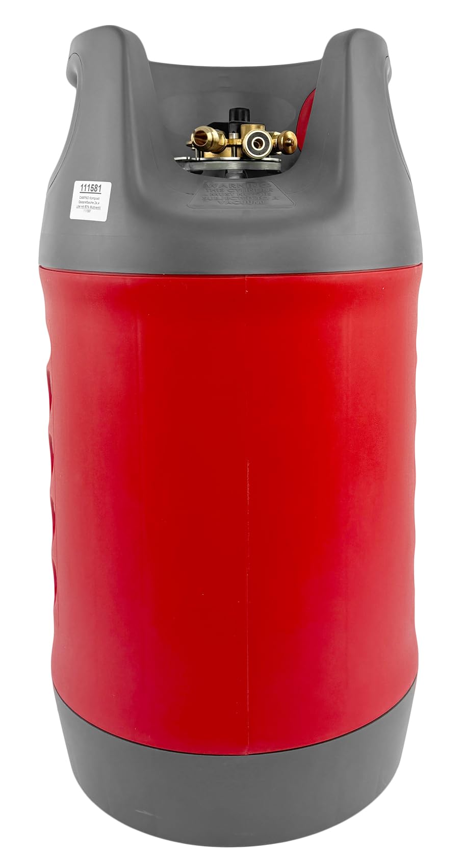 HausundWerkstatt24 CAMPKO Komposit Gasflasche 24,4 l mit Multiventil 80% Füllstopp für Propan