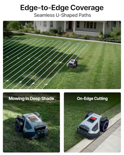 Image of ANTHBOT M5 Robot Lawn Mower 1 /8 Acre, Dual Vision+Full-Band RTK Robotic Lawnmower, No Perimeter Wire, App Control Obstacle Avoidance, 45% Slope, Cutting Height, Multi-Zone Mapping