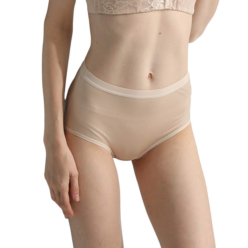 Slip Donna Vita Alta Mutande in 100% Seta Ultralight Culotte Antibatterico Confortevole Traspirante