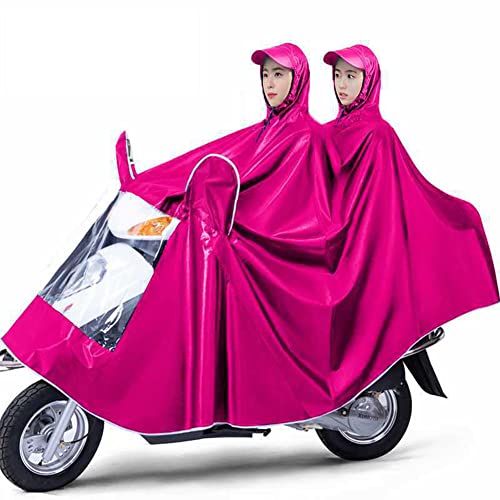 Impermeable poncho lluvia unisex talla 5XL rosa miniatura 2