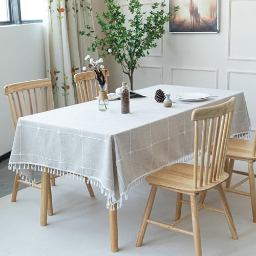 Nappe table bar polyester gris 140x240cm anti-tache et lavable pour une protection durable - 5