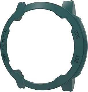 ZZjingli For Garmin Instinct 2 PC Frame Half-package Watch Case(Transparent White)(Green)(Ink Blue) etc (Color : Green)