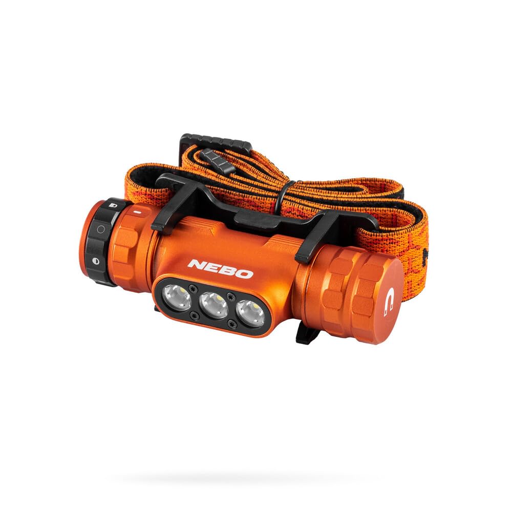 NEBO Master Series HL1000 - Linterna Frontal Recargable - Accesorios para Camping y Senderismo - Correr y Deportes al Aire Libre