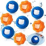  KJSXUUE Quita Pelos Lavadora, Recoge Pelos Lavadora, Lavadora De Limpieza Reutilizable,Atrapapelos lavadora(8PACK) Aplicar para Alfombras, Ropa, Cama, Sofá
