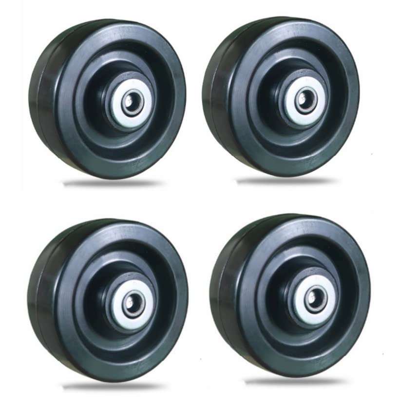 Imeing 4 Inch Caster Wheels Set Of 4 1500lbs Heavy Duty Industrial Casters With Brakes Dual - View #3