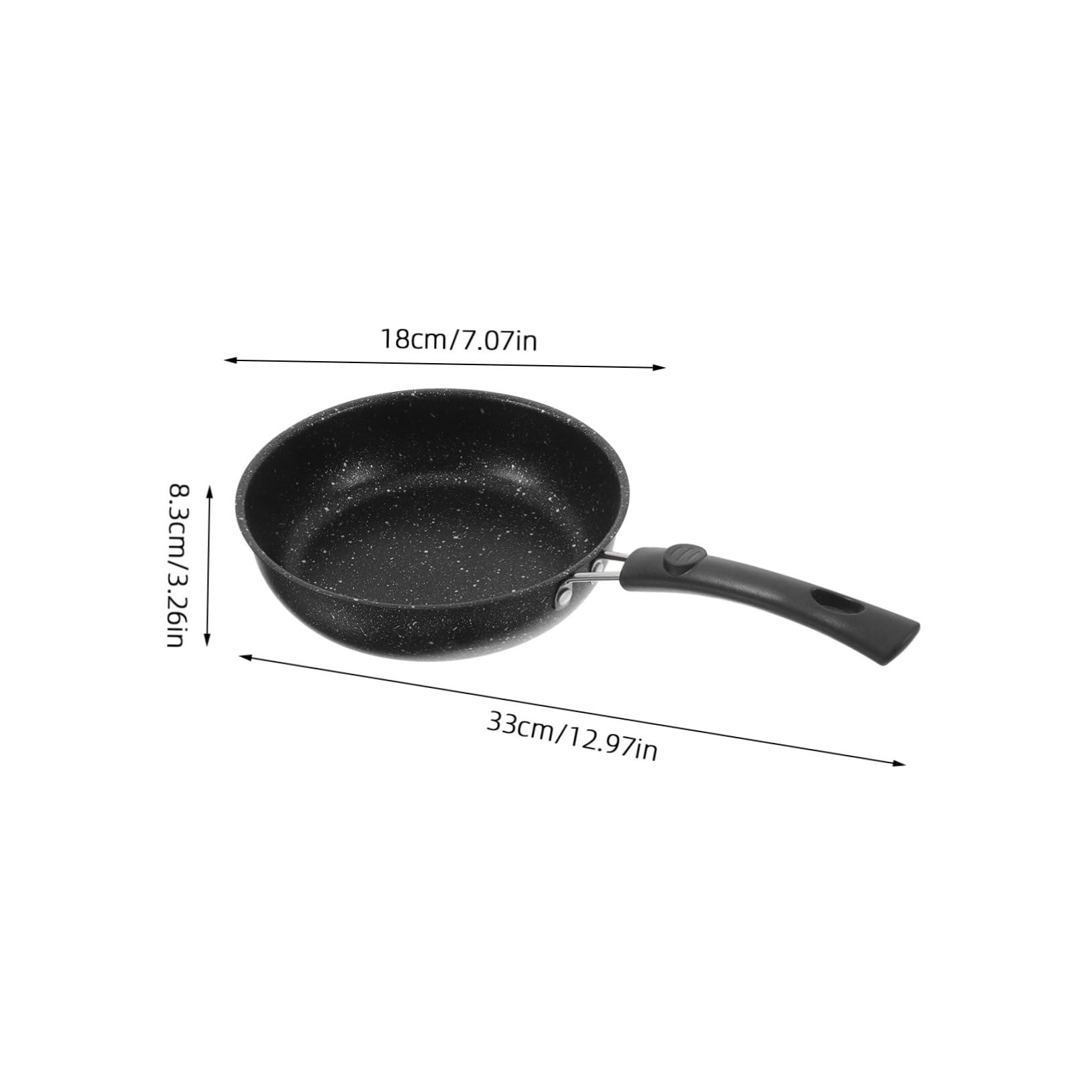 BESTYASH Non-stick Frying Pan Compact Maifan Stone Skillet for Induction Cooktops Suitable for Eggs and Steaks Construction for Small Households
