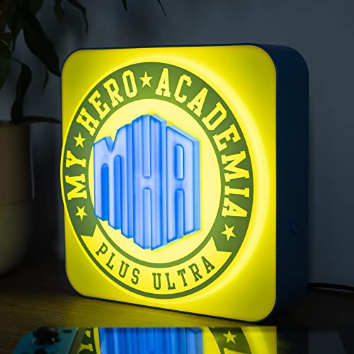 Image of Numskull My Hero Academia Lamp Wall Light - Ambient Lighting Gaming Accessory for Bedroom, Home, Study, Office, Work - Official My Hero Academia Merchandise