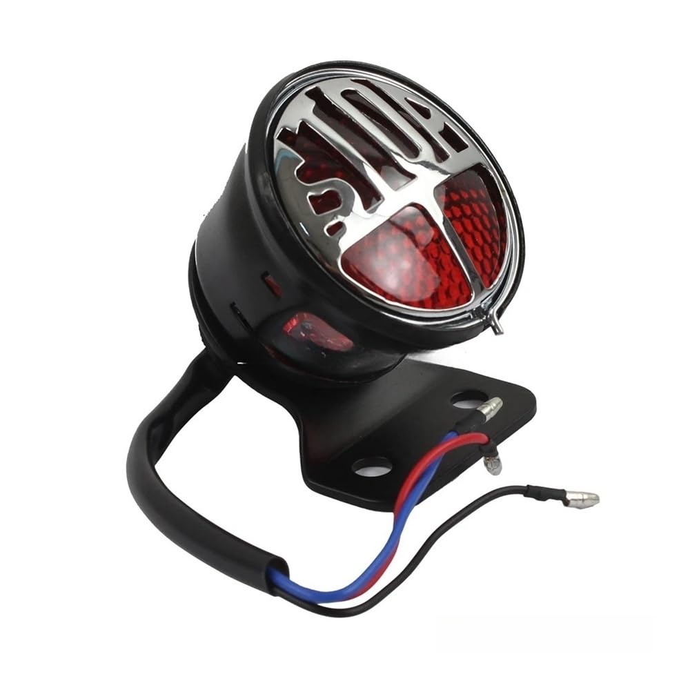 DAGMARA Freno Luce Stop Moto Fanale Posteriore A LED per Motocicletta, Targa, Fanale Posteriore, Luce Freno, Stop, per per Chopper per Bobber Accessori per Moto
