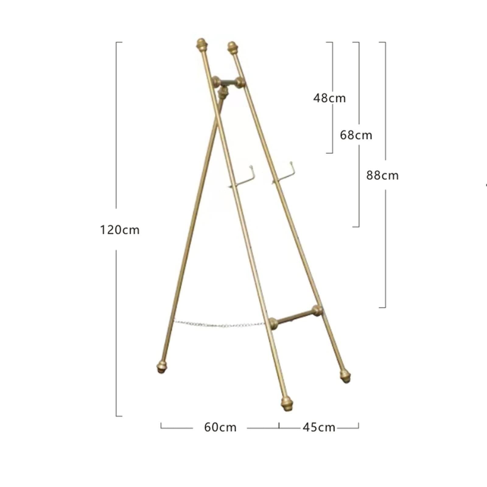 Caballete Metálico Easel Studio para Dibujo, Caballete De Arte Portátil para Adultos De 120/150 Cm, Caballete Plegable De Pie con Forma De A para Dibujo En Interiores O E,