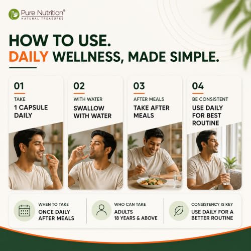Image of Pure Nutrition Saccharomyces Boulardii 5 Billion CFU 500mg | Saccharomyces Boulardii Probiotic Supplement | Supports Gut Health, Digestive Balance, Gut Flora & Immune Health | 60 Veg Capsules