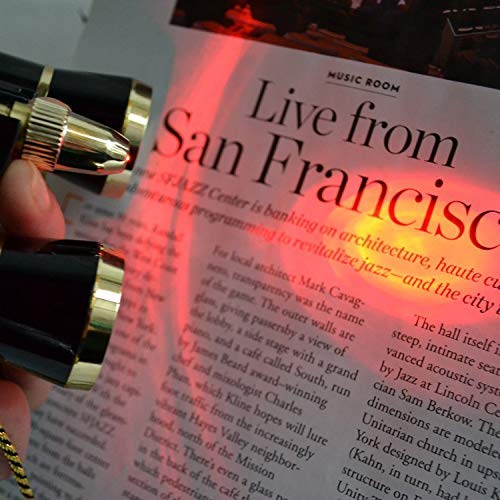 HQRP Opera Glasses in Elegant Black Color with Silver Trim w/Built-in Extendable Handle w/Crystal Clear Optic