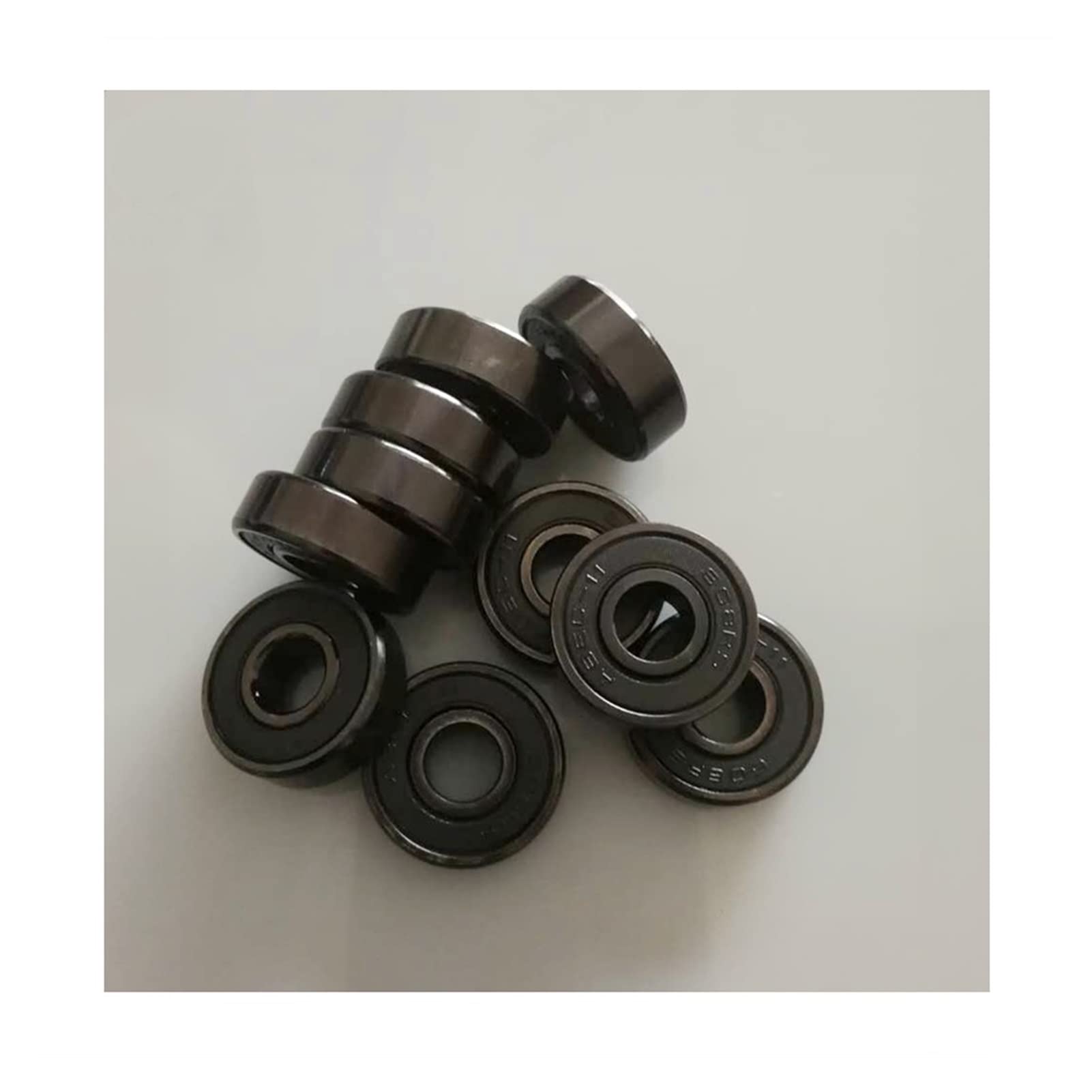 TBZOQAID Bearings 8Pcs 608RS ABEC-11 Roller Skate Scooter 8X22X7mm Skateboard 608-Black High Performance 608
