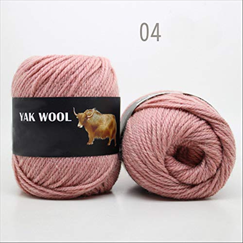 ZHENGFEI 100g Yak Wool Yarn for Knitting Fine Worsted Blended Crochet