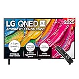 LG QNED AI QNED80 TV 43 pollici, Smart TV 4K, Processore α7 Gen8, Dynamic QNED Color, Design Super Slim, webOS con AI e telecomando puntatore AI, Gaming con VRR 4K@60Hz, 43QNED80A6A 2025