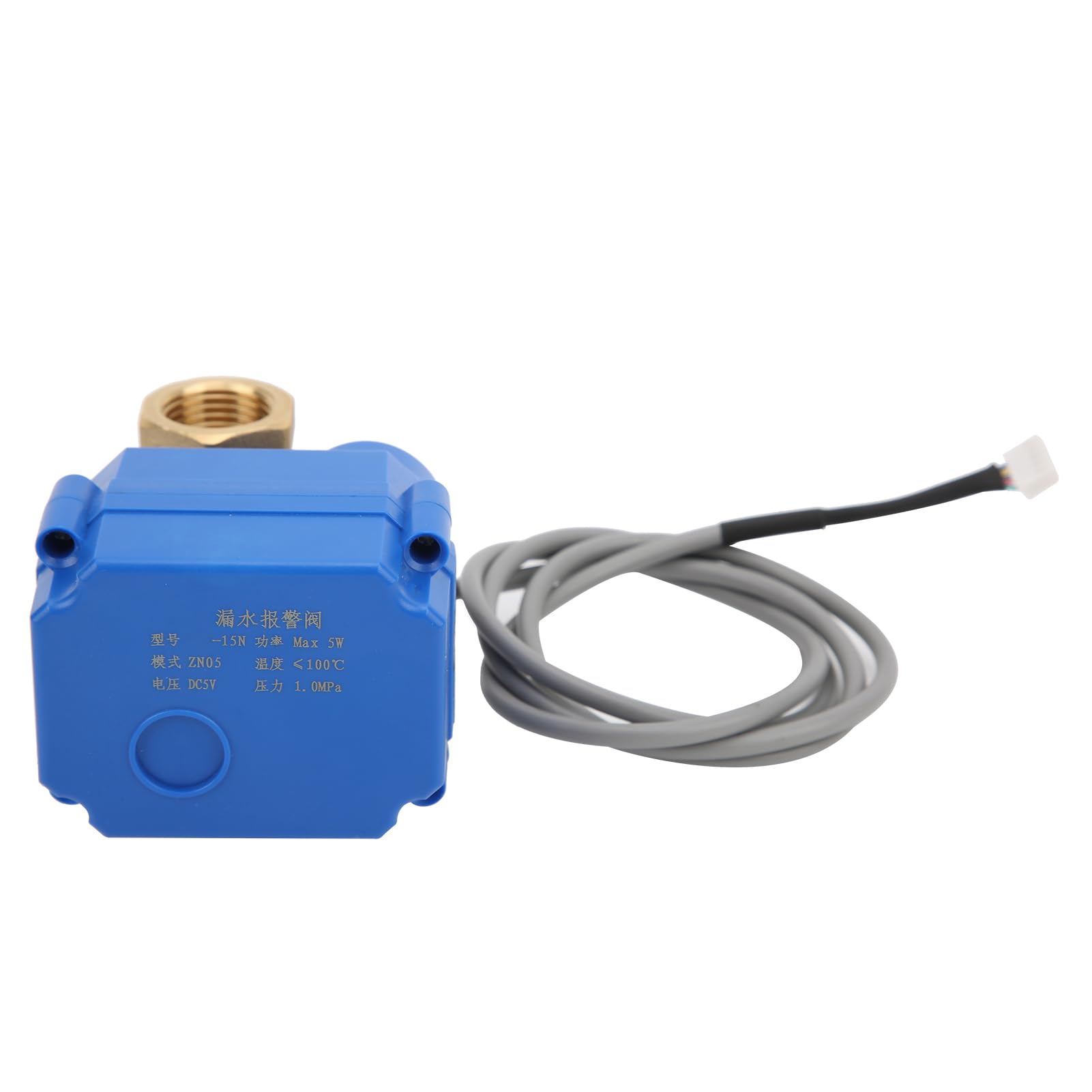 Sensor Fugas Agua Inteligente con Alarma Audible, Válvula 2 Vías y Detector Nivel Líquido para Hogar, Tuberías, Almacenes y Fábricas, 100-240V con LED