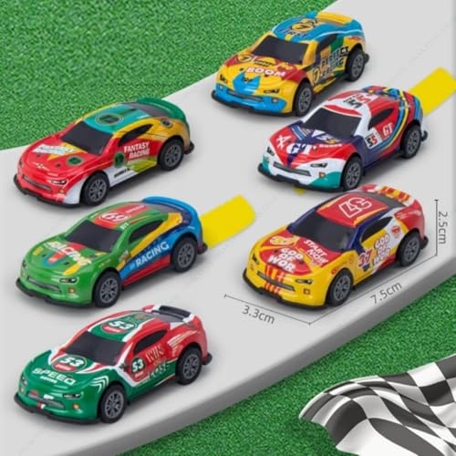 Image of SHAKTISM Die Cast Metal Toy Cars Set - 1:43 Scale Pull Back Action Cars with Open Doors, 4 Model Designs, Mini Vintage Car Collection for Kids Boys Girls, Gift Toy (Die-Cast Car Set 8Pcs)