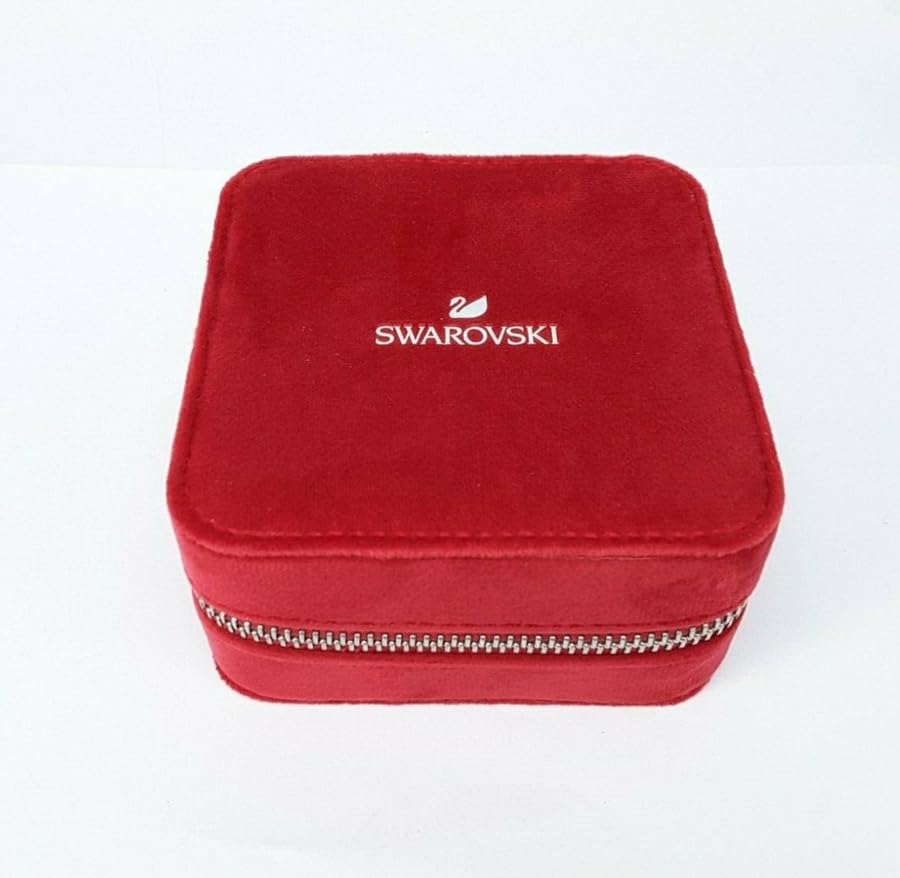 swarovski travel jewelry box red velvet